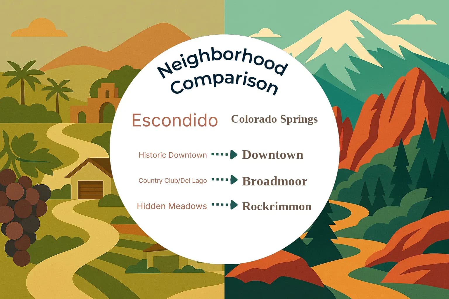 Escondido vs Colorado Springs Neighborhood Comparison
