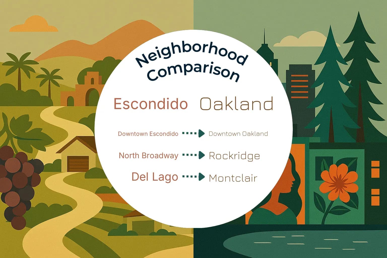 Escondido vs Oakland Neighborhood Comparison