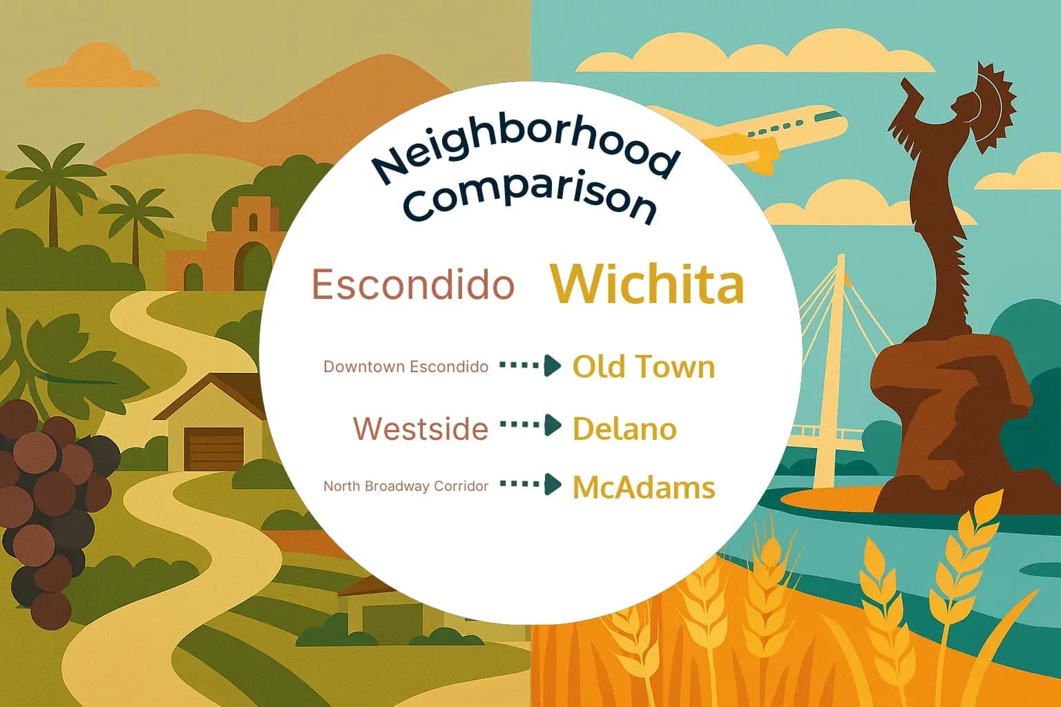 Escondido vs Wichita Neighborhood Comparison