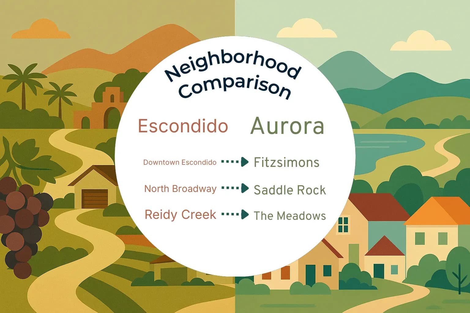 Escondido vs Aurora Neighborhood Comparison