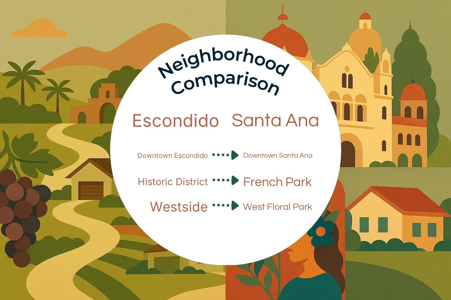 Escondido vs Santa Ana Neighborhood Comparison