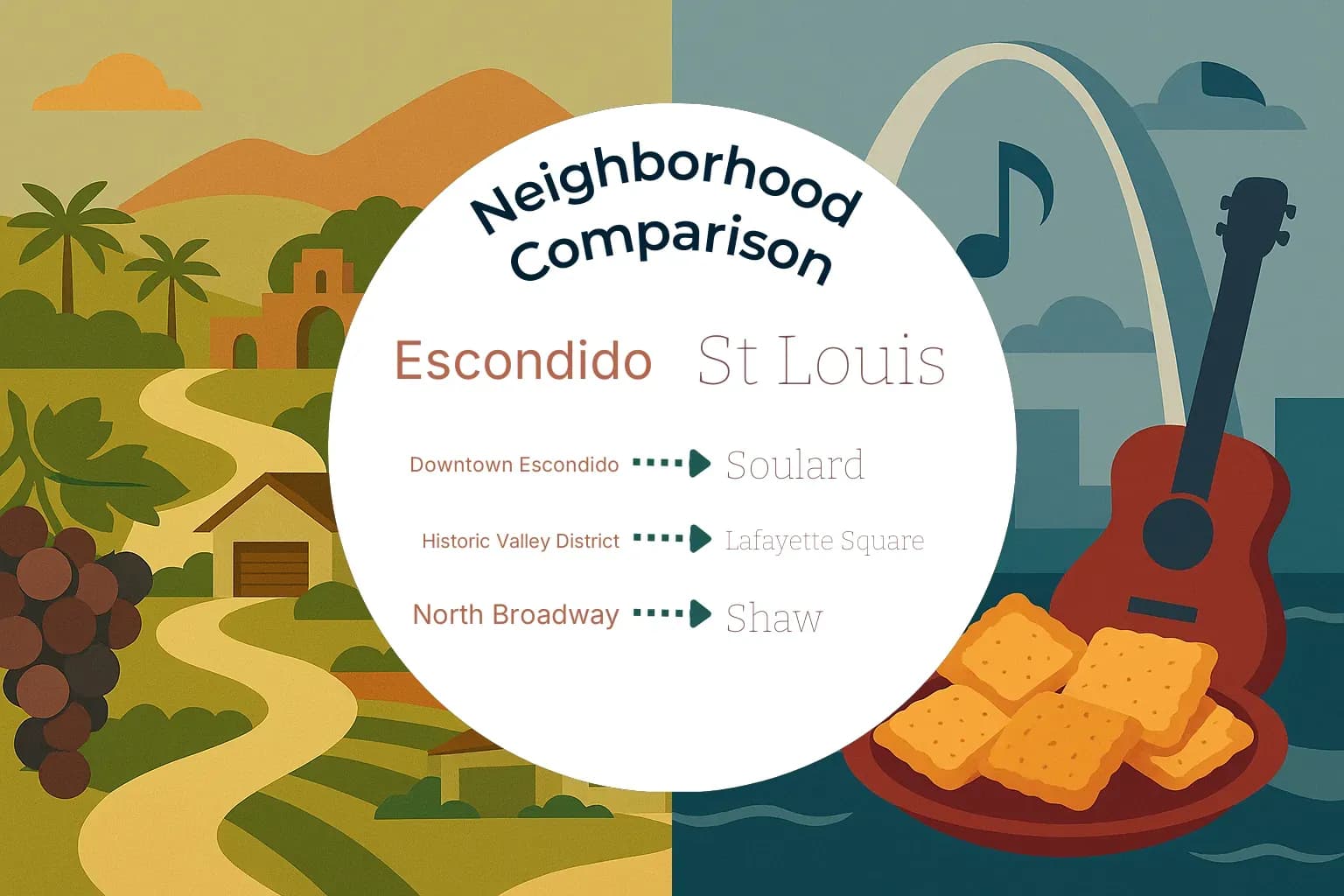 Escondido vs St. Louis Neighborhood Comparison