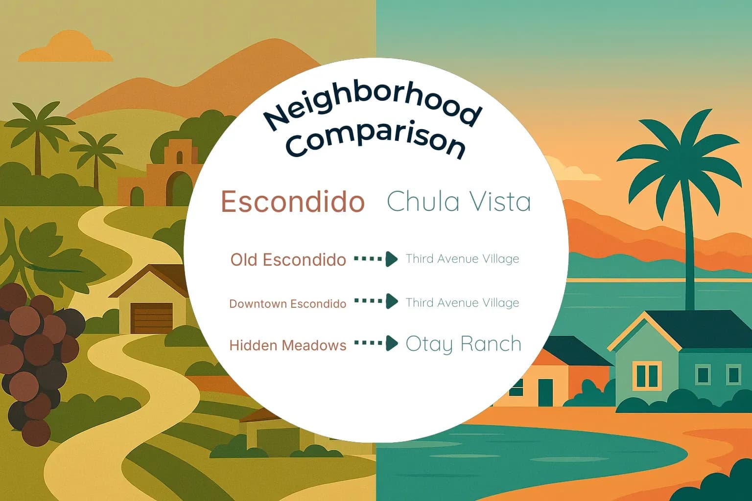 Escondido vs Chula Vista Neighborhood Comparison