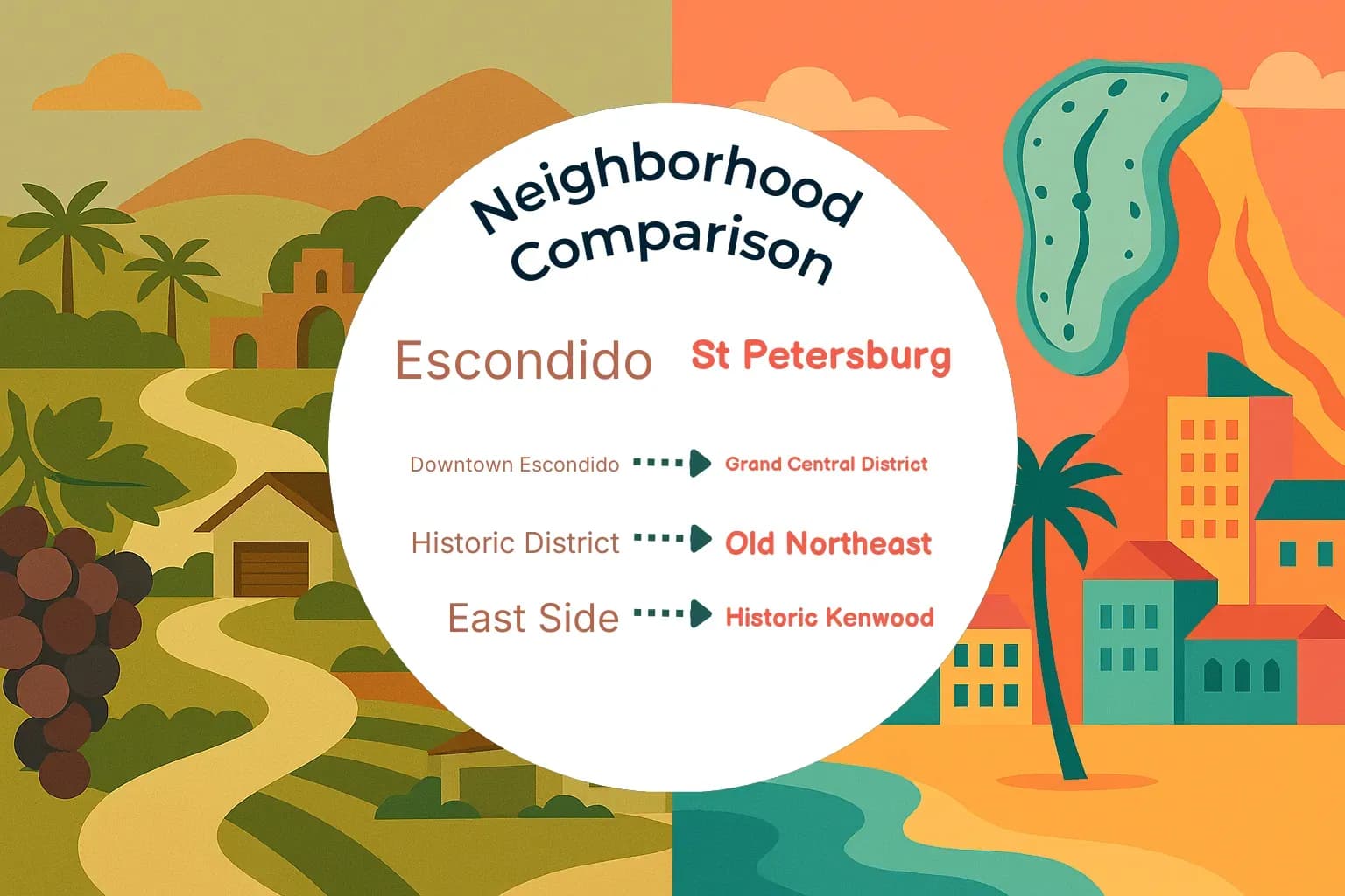 Escondido vs St. Petersburg Neighborhood Comparison