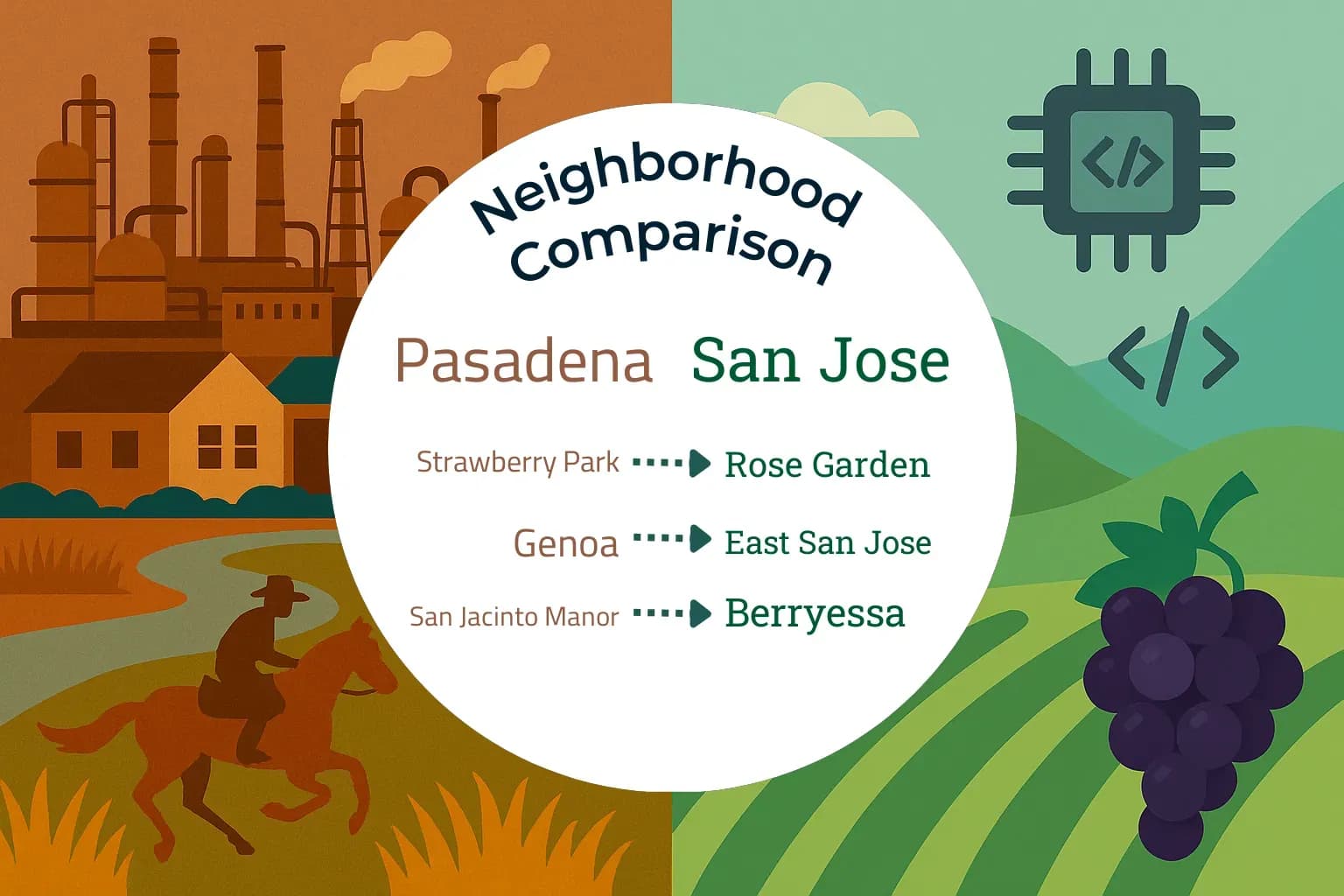 Pasadena vs San Jose Neighborhood Comparison