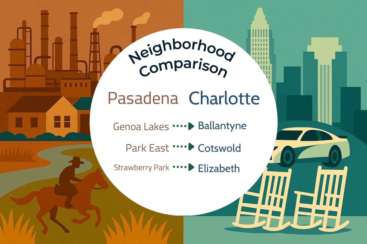 Pasadena vs Charlotte Neighborhood Comparison