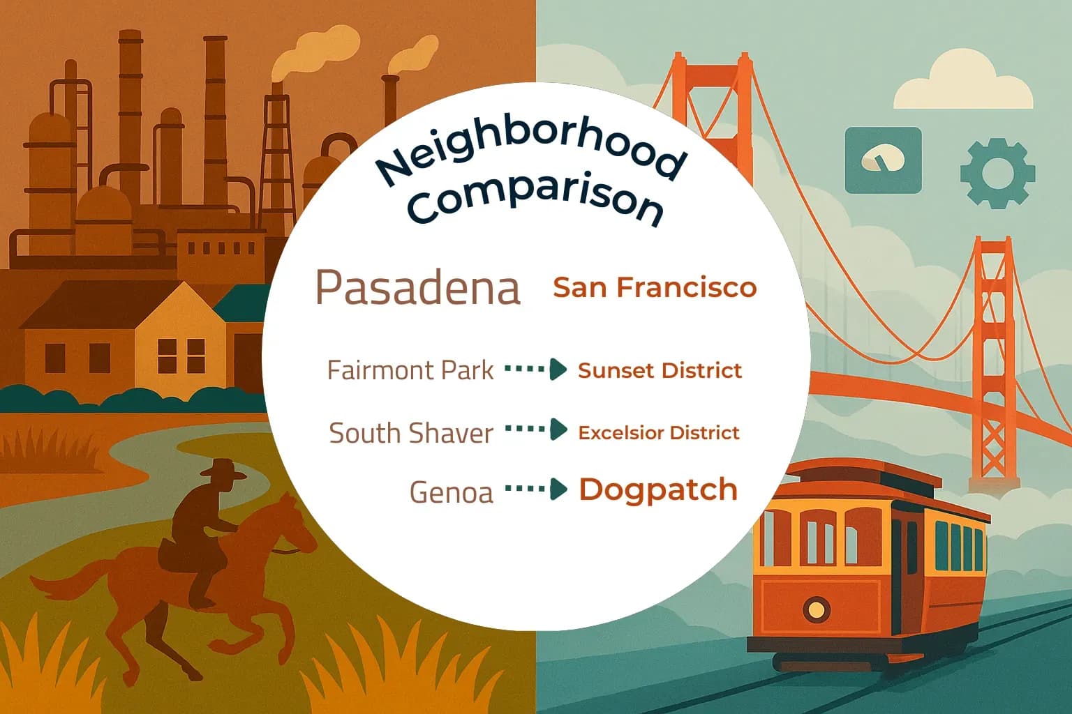 Pasadena vs San Francisco Neighborhood Comparison