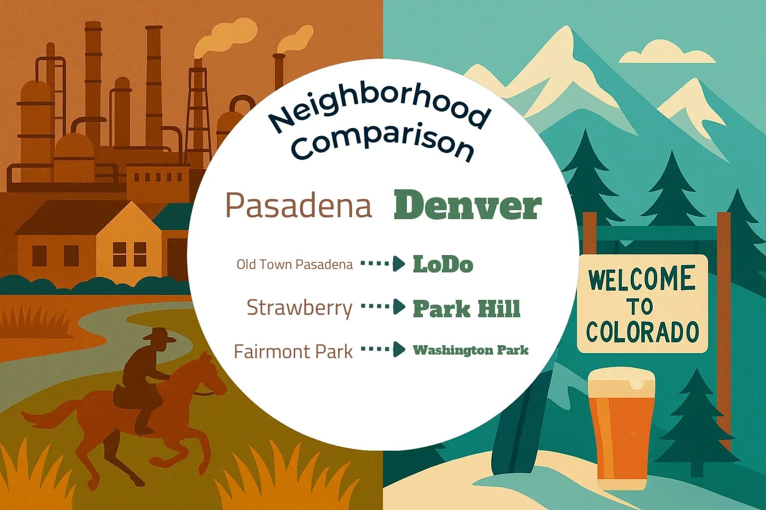 Pasadena vs Denver Neighborhood Comparison