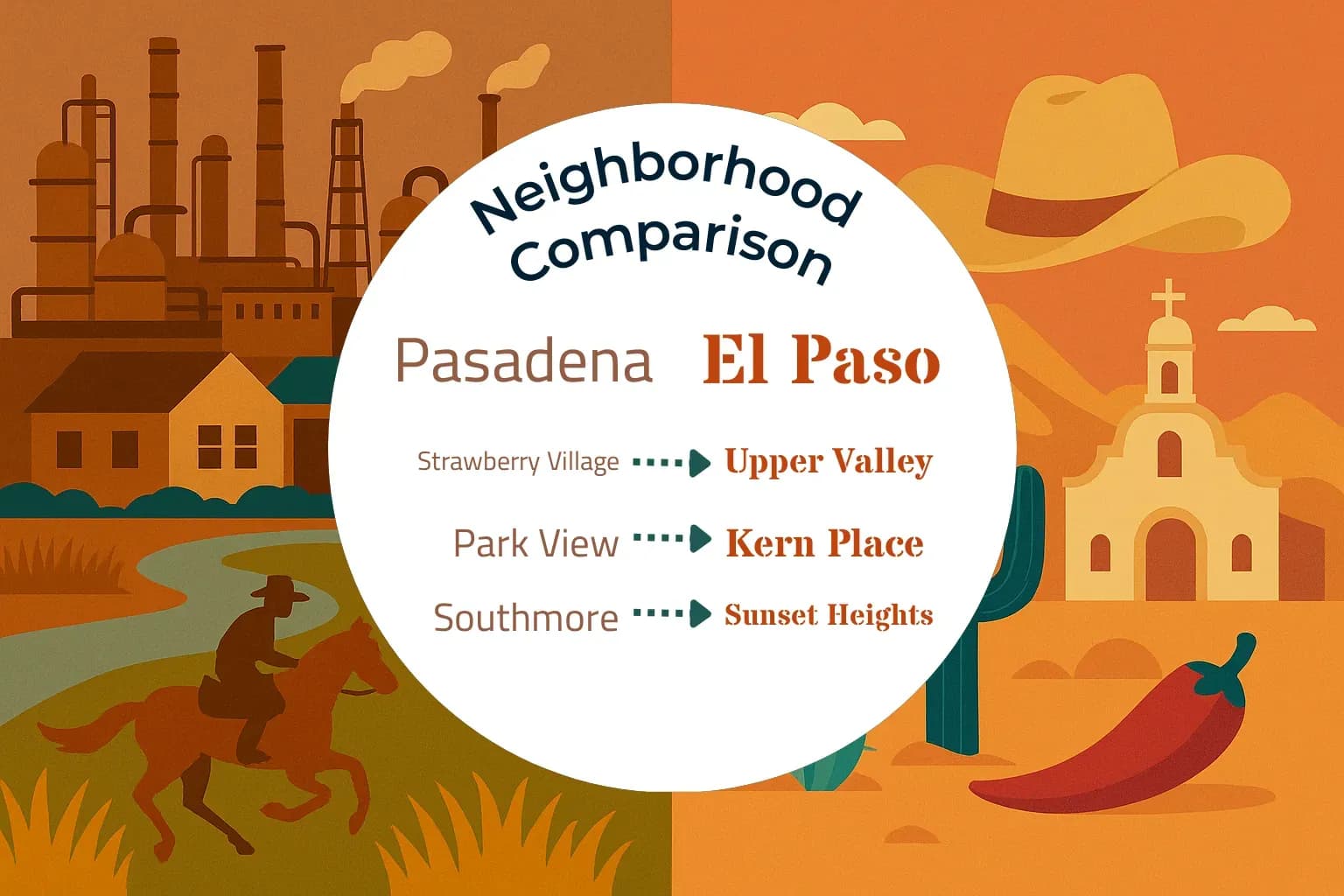 Pasadena vs El Paso Neighborhood Comparison