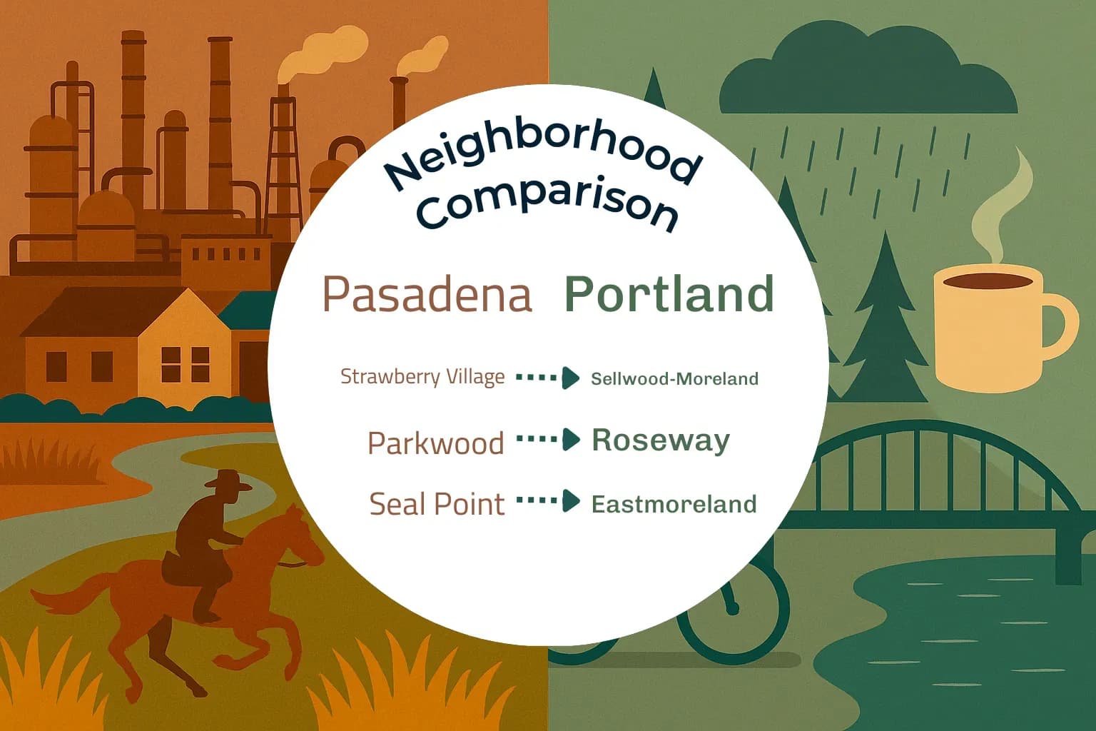 Pasadena vs Portland Neighborhood Comparison