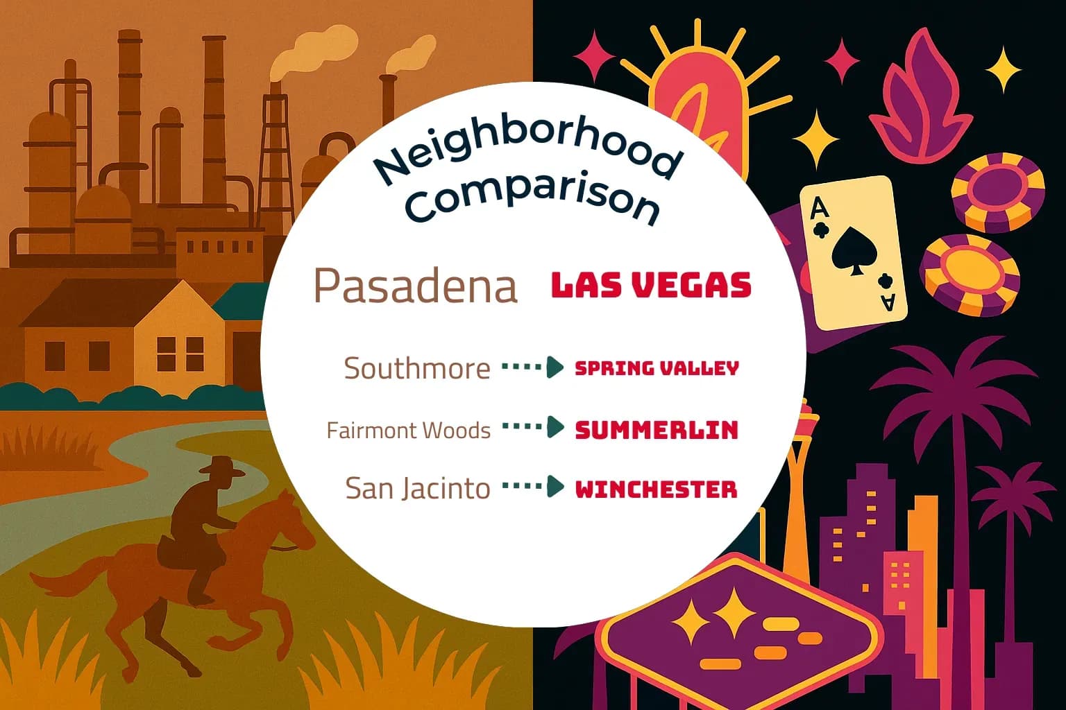 Pasadena vs Las Vegas Neighborhood Comparison