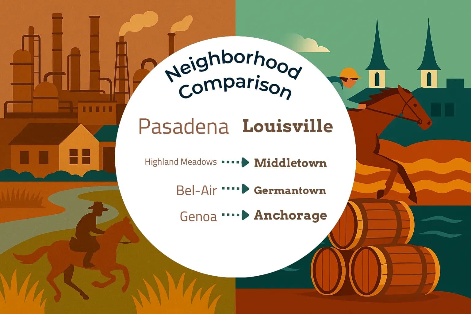 Pasadena vs Louisville Neighborhood Comparison