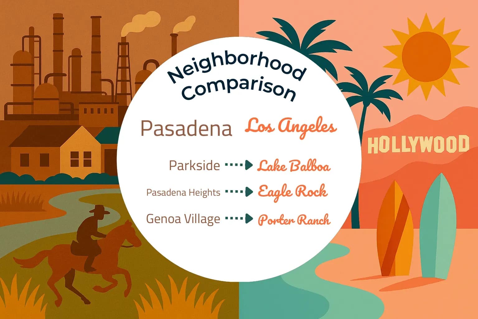 Pasadena vs Los Angeles Neighborhood Comparison