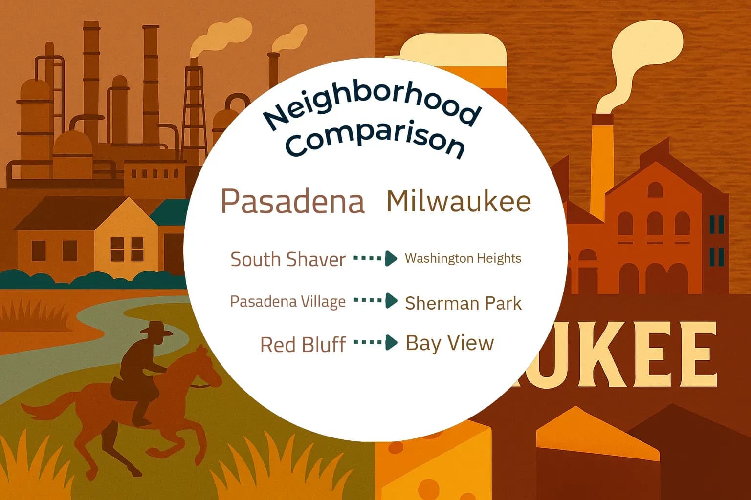 Pasadena vs Milwaukee Neighborhood Comparison