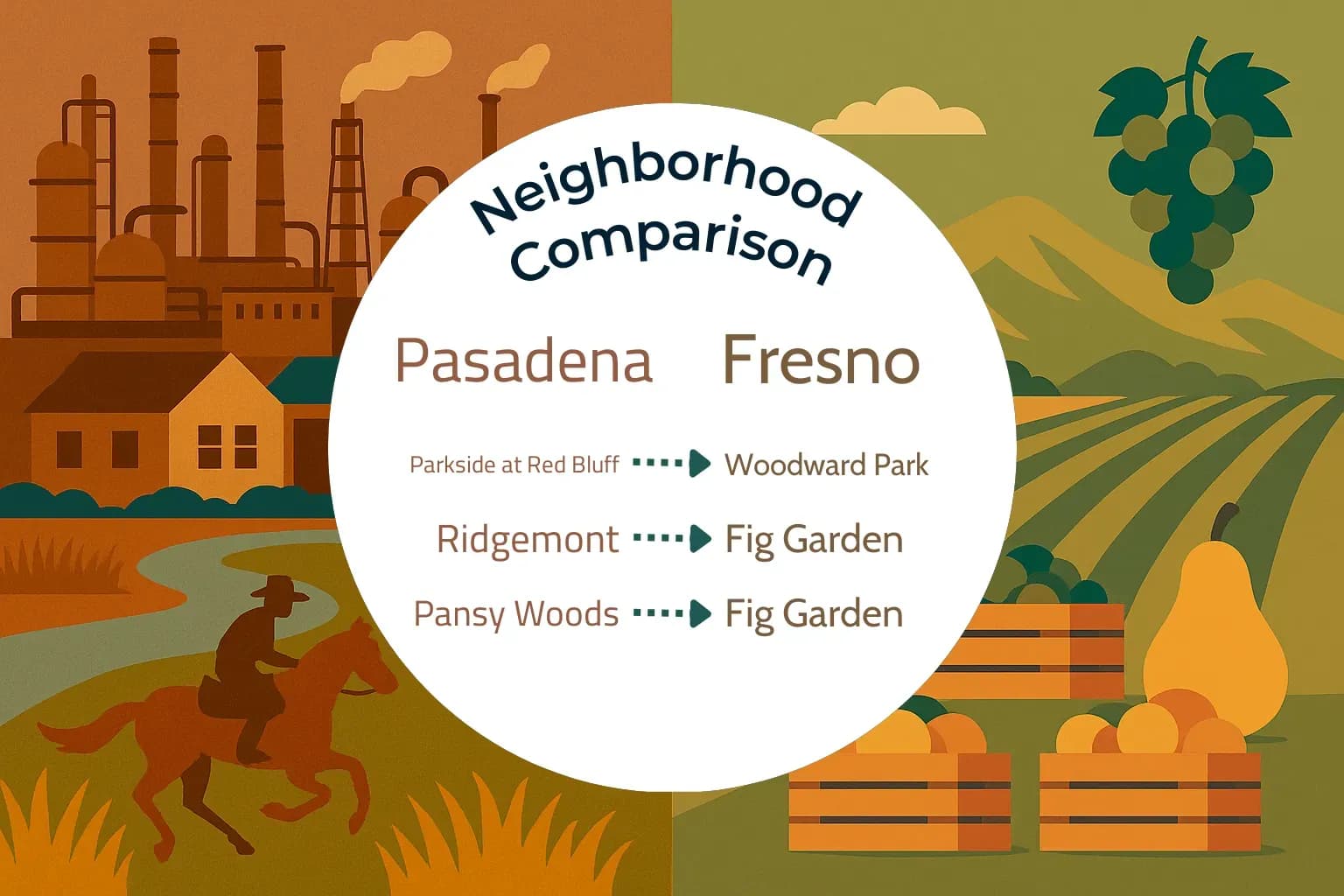 Pasadena vs Fresno Neighborhood Comparison