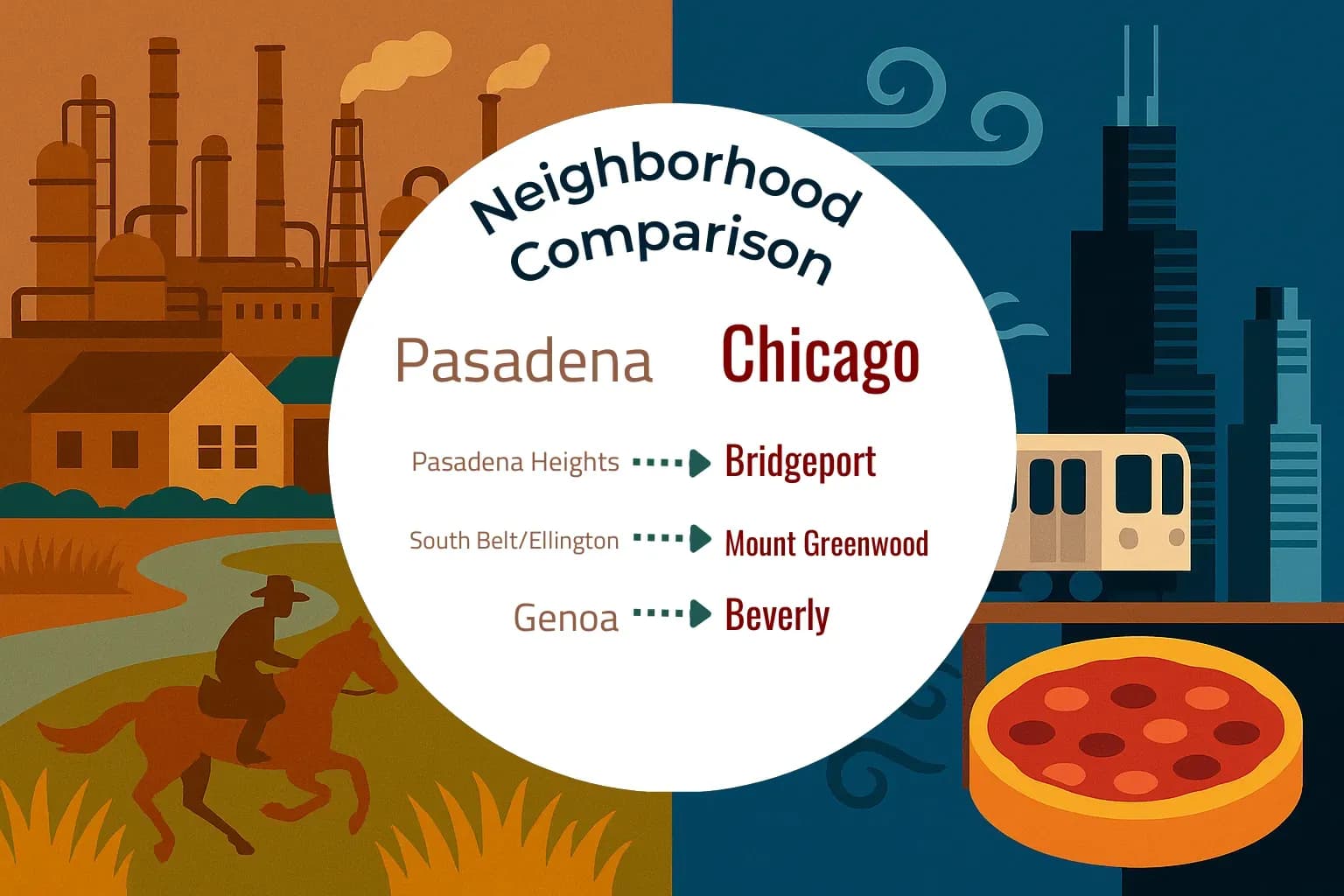 Pasadena vs Chicago Neighborhood Comparison