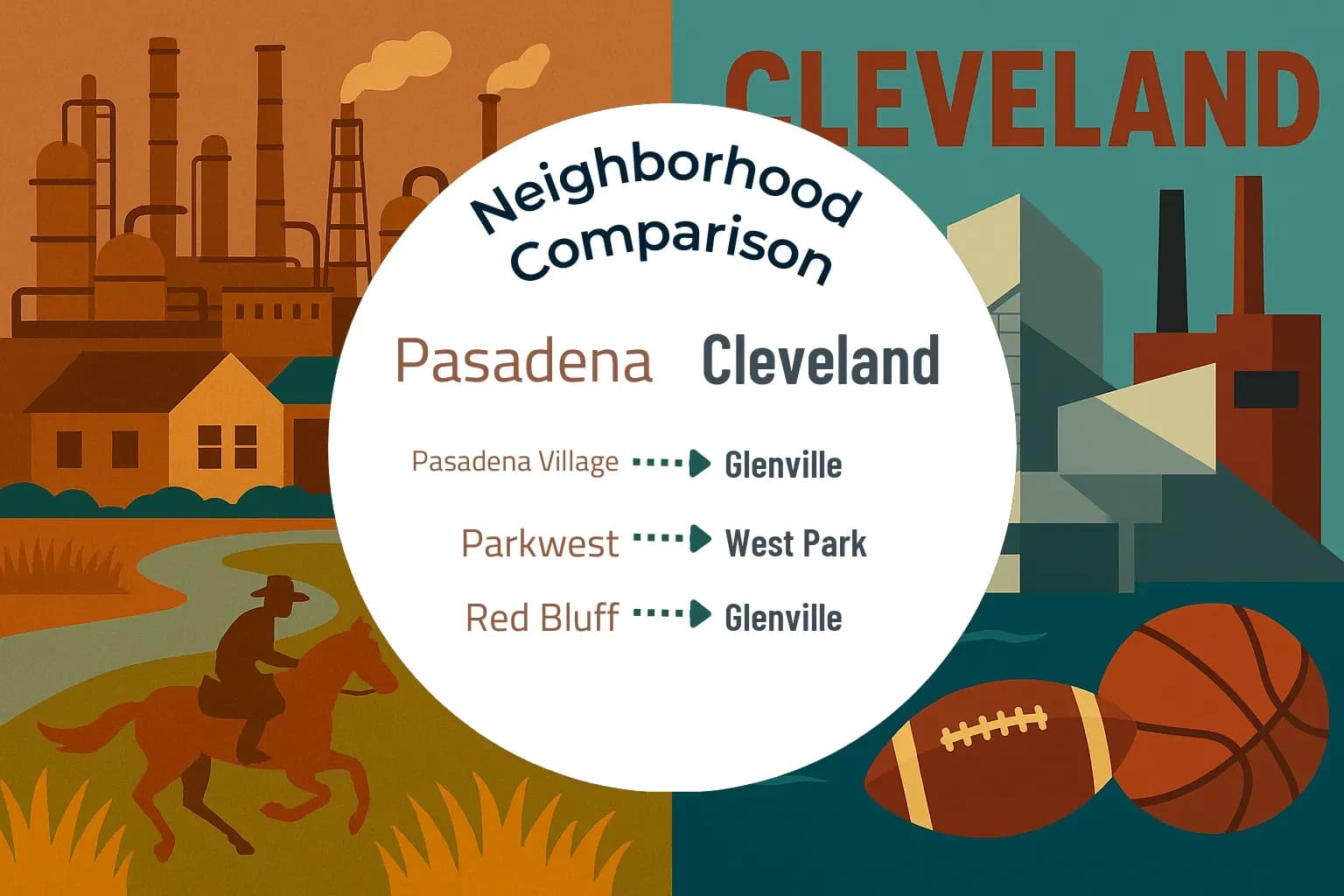 Pasadena vs Cleveland Neighborhood Comparison