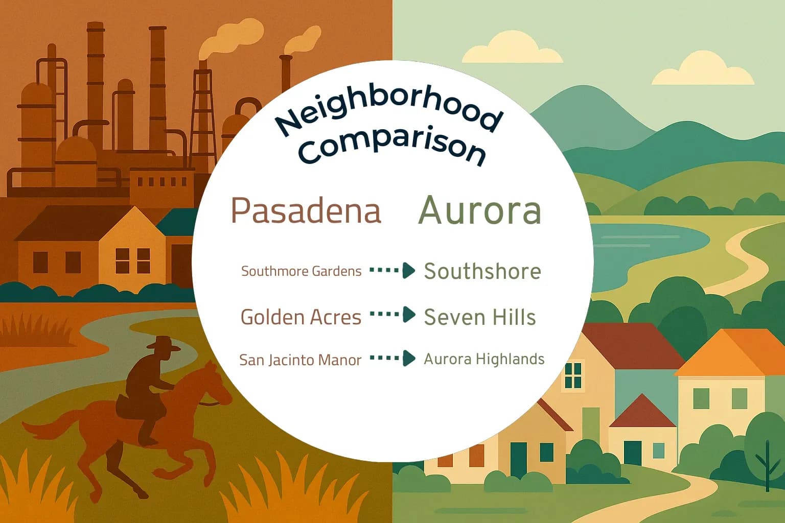 Pasadena vs Aurora Neighborhood Comparison