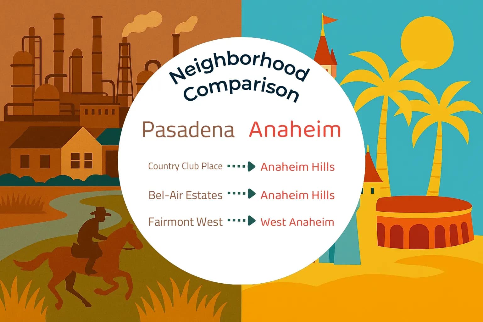 Pasadena vs Anaheim Neighborhood Comparison