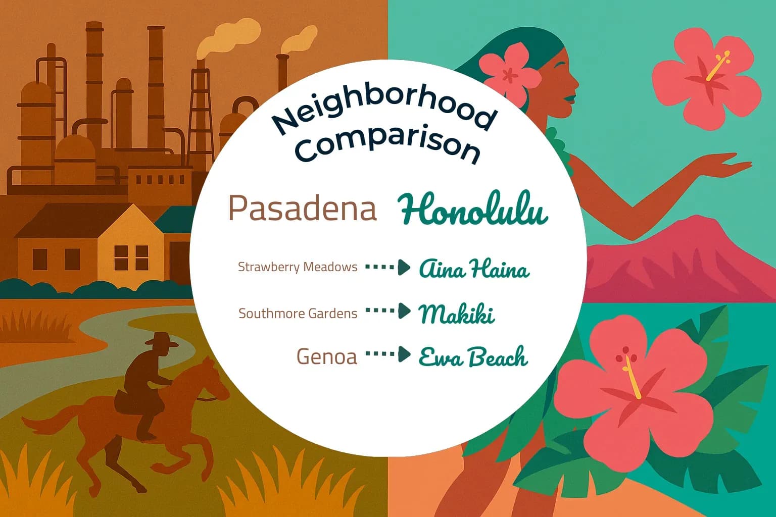 Pasadena vs Honolulu Neighborhood Comparison