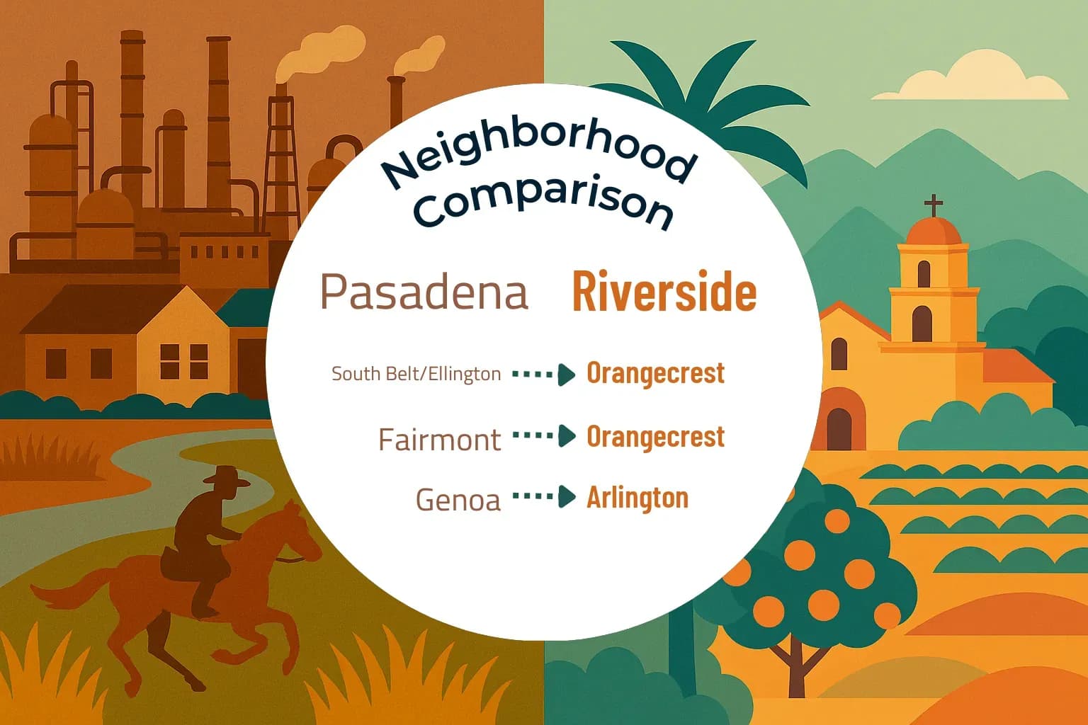 Pasadena vs Riverside Neighborhood Comparison