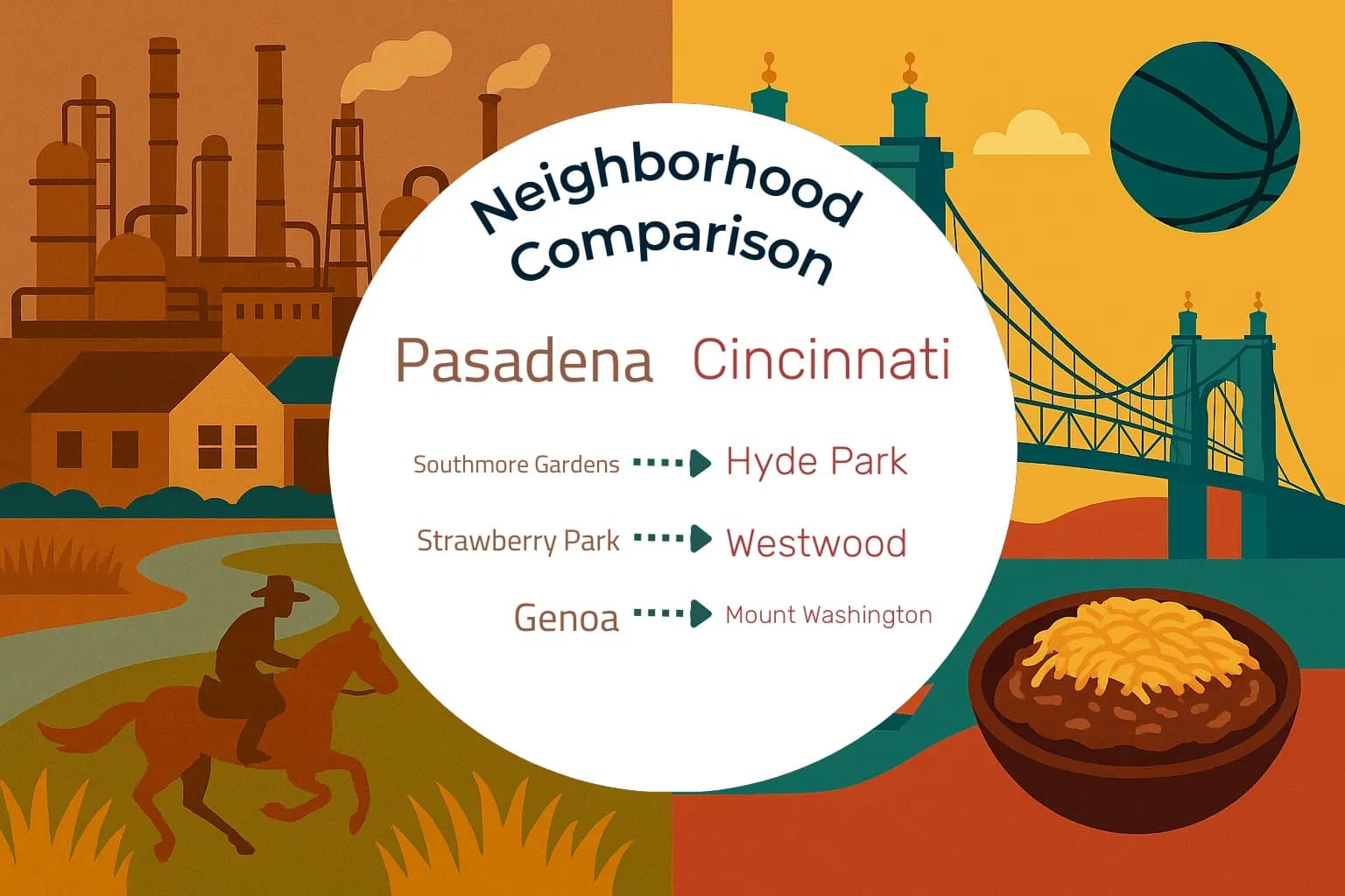 Pasadena vs Cincinnati Neighborhood Comparison