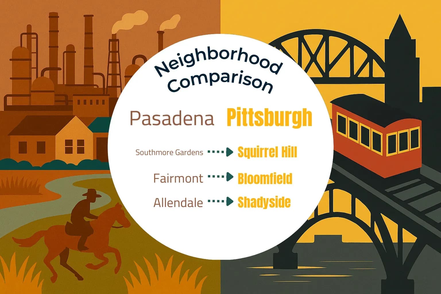 Pasadena vs Pittsburgh Neighborhood Comparison