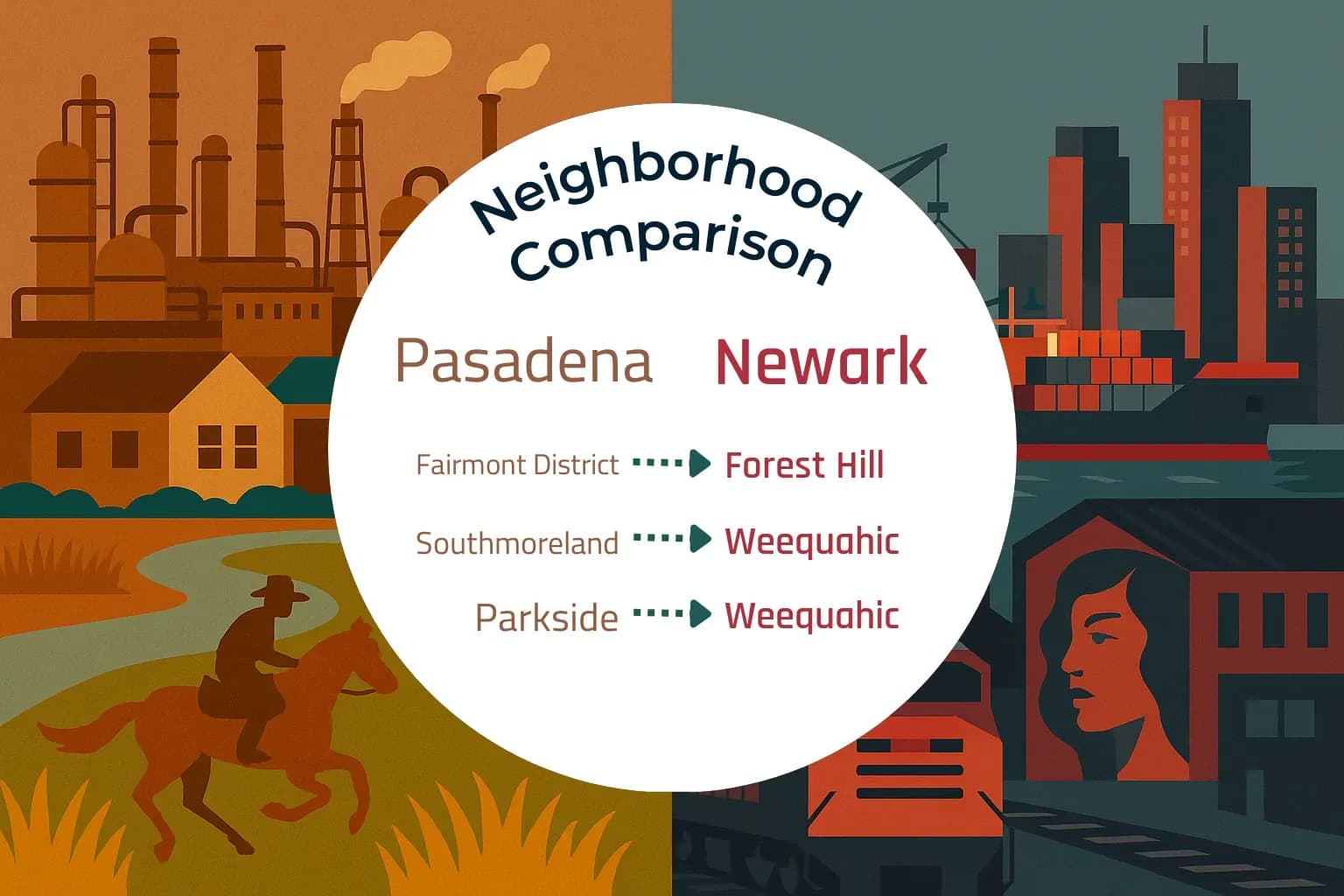 Pasadena vs Newark Neighborhood Comparison
