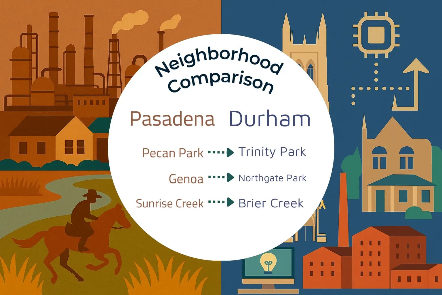 Pasadena vs Durham Neighborhood Comparison