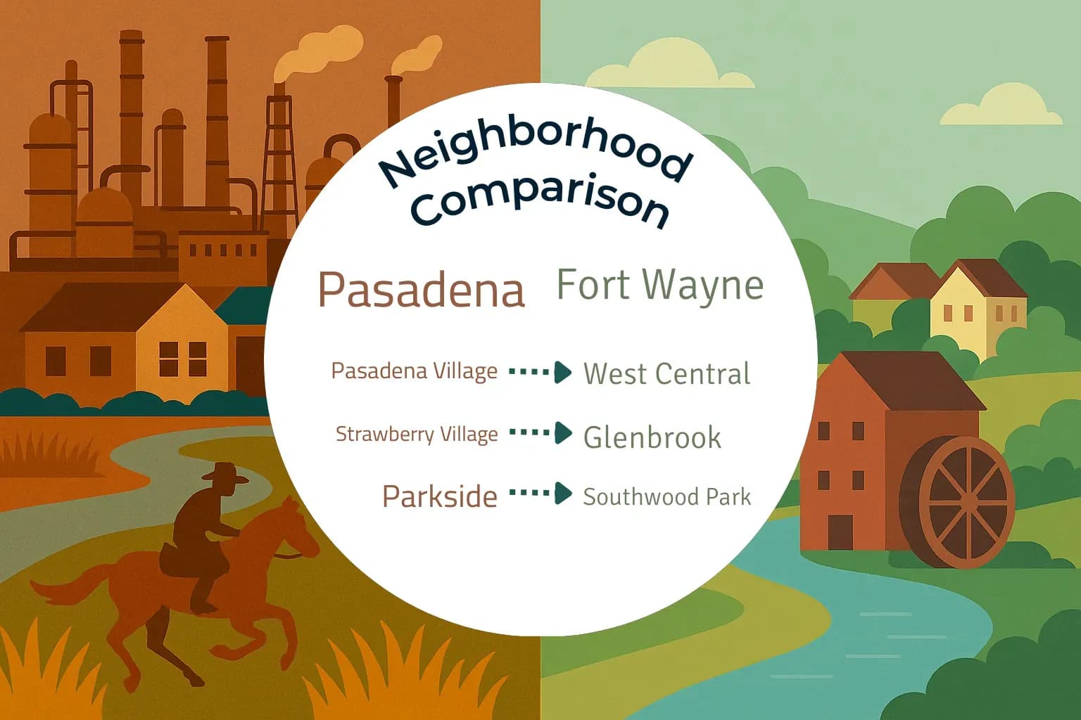 Pasadena vs Fort Wayne Neighborhood Comparison