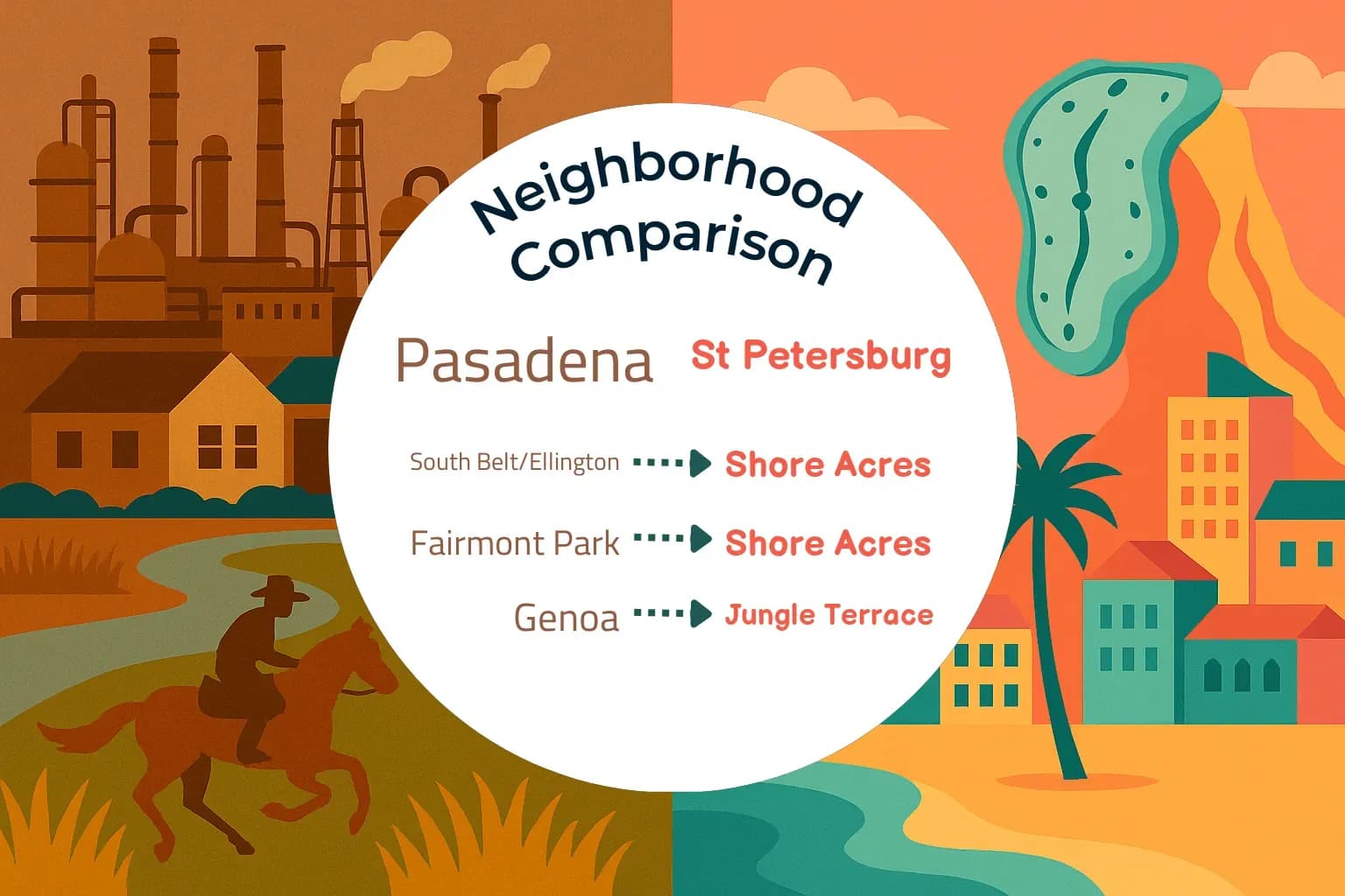 Pasadena vs St. Petersburg Neighborhood Comparison