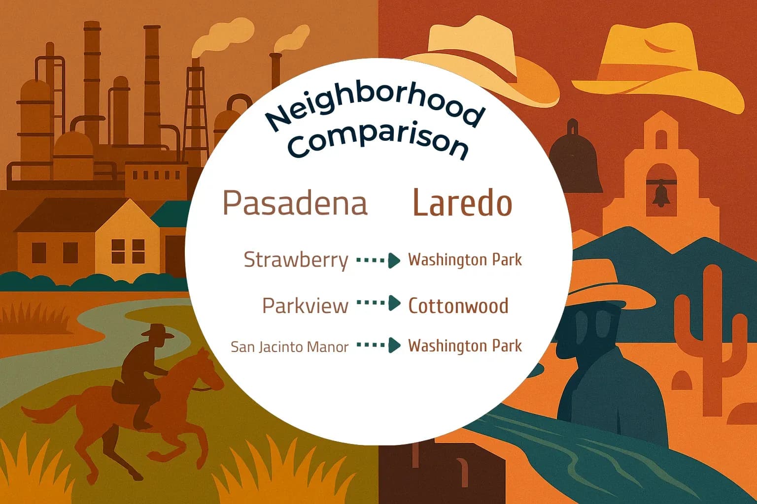 Pasadena vs Laredo Neighborhood Comparison