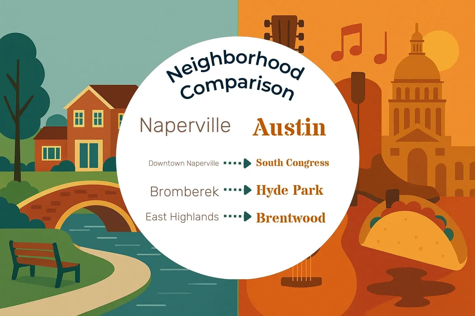 Naperville vs Austin Neighborhood Comparison