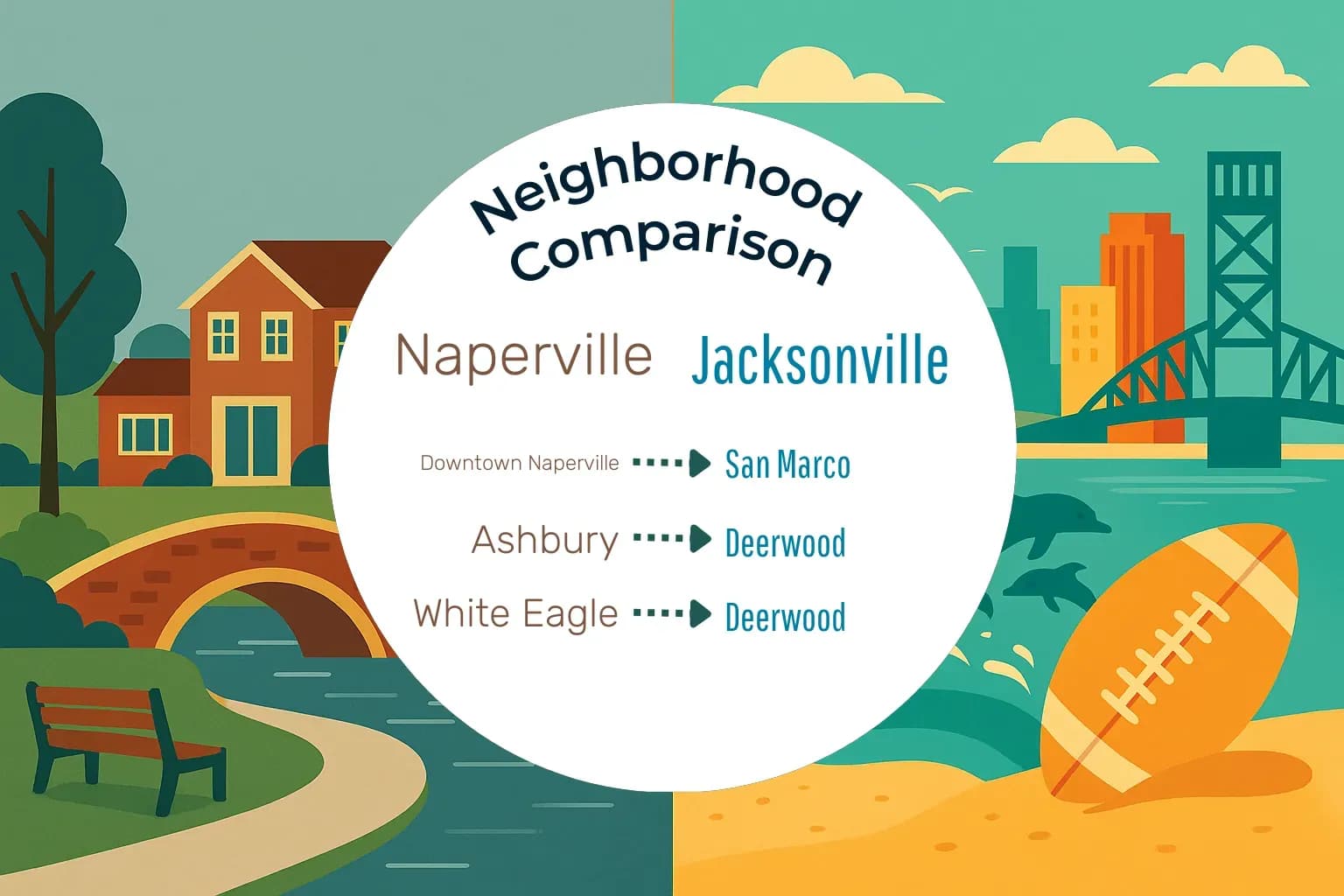 Naperville vs Jacksonville Neighborhood Comparison