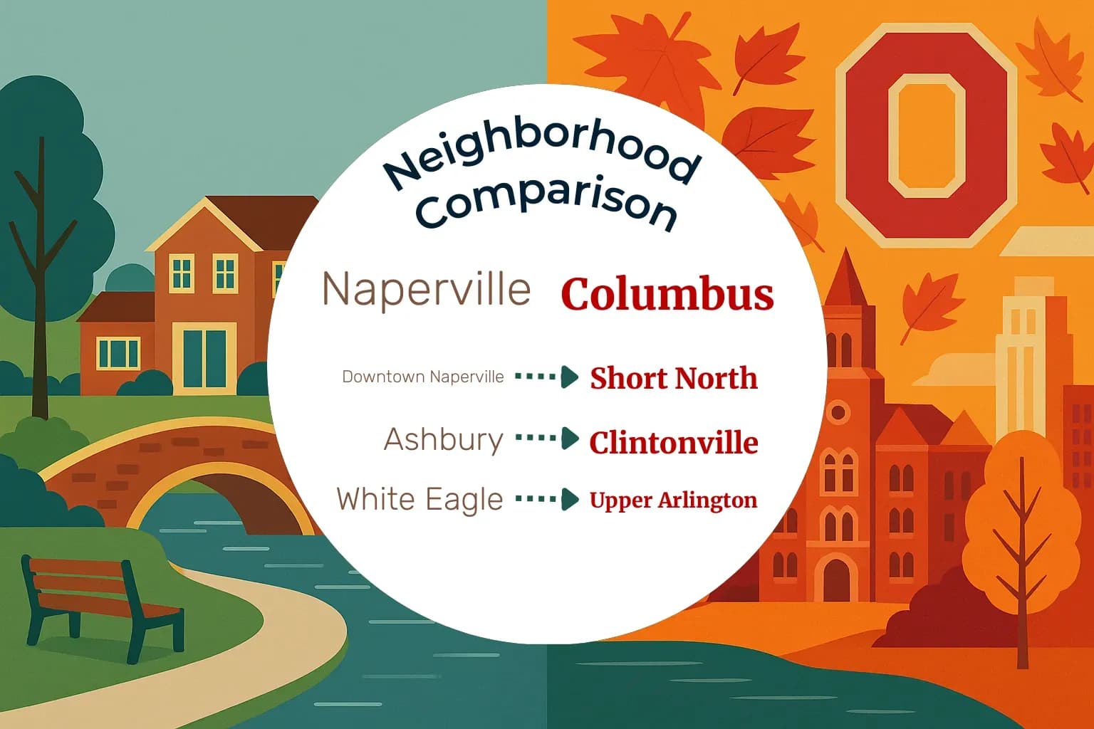Naperville vs Columbus Neighborhood Comparison