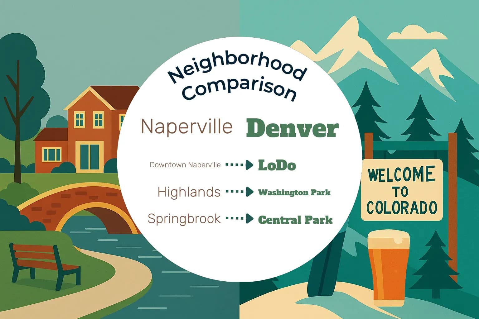 Naperville vs Denver Neighborhood Comparison