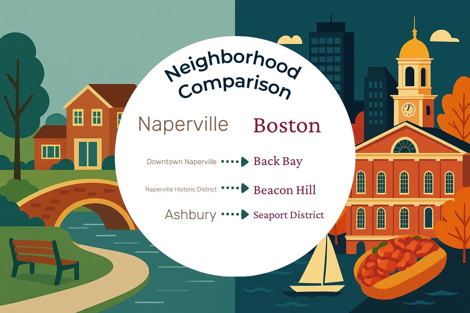 Naperville vs Boston Neighborhood Comparison