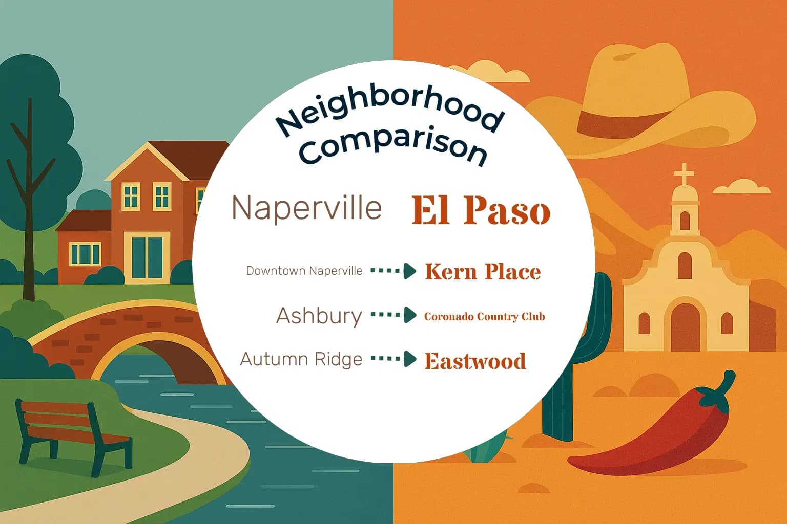 Naperville vs El Paso Neighborhood Comparison