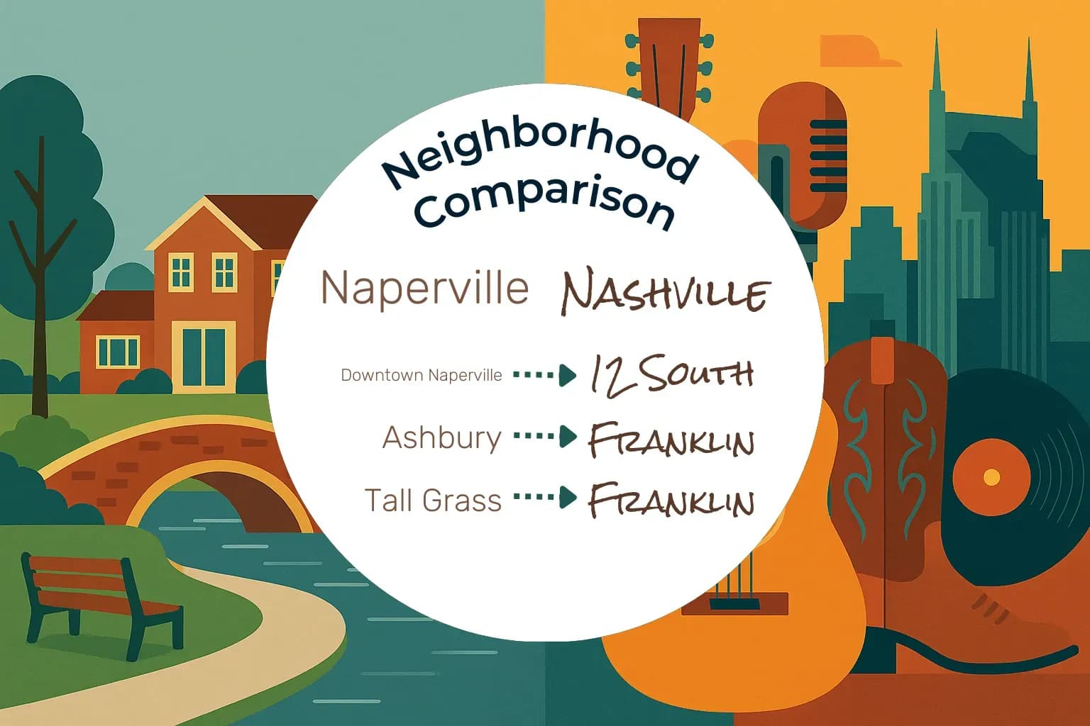 Naperville vs Nashville Neighborhood Comparison