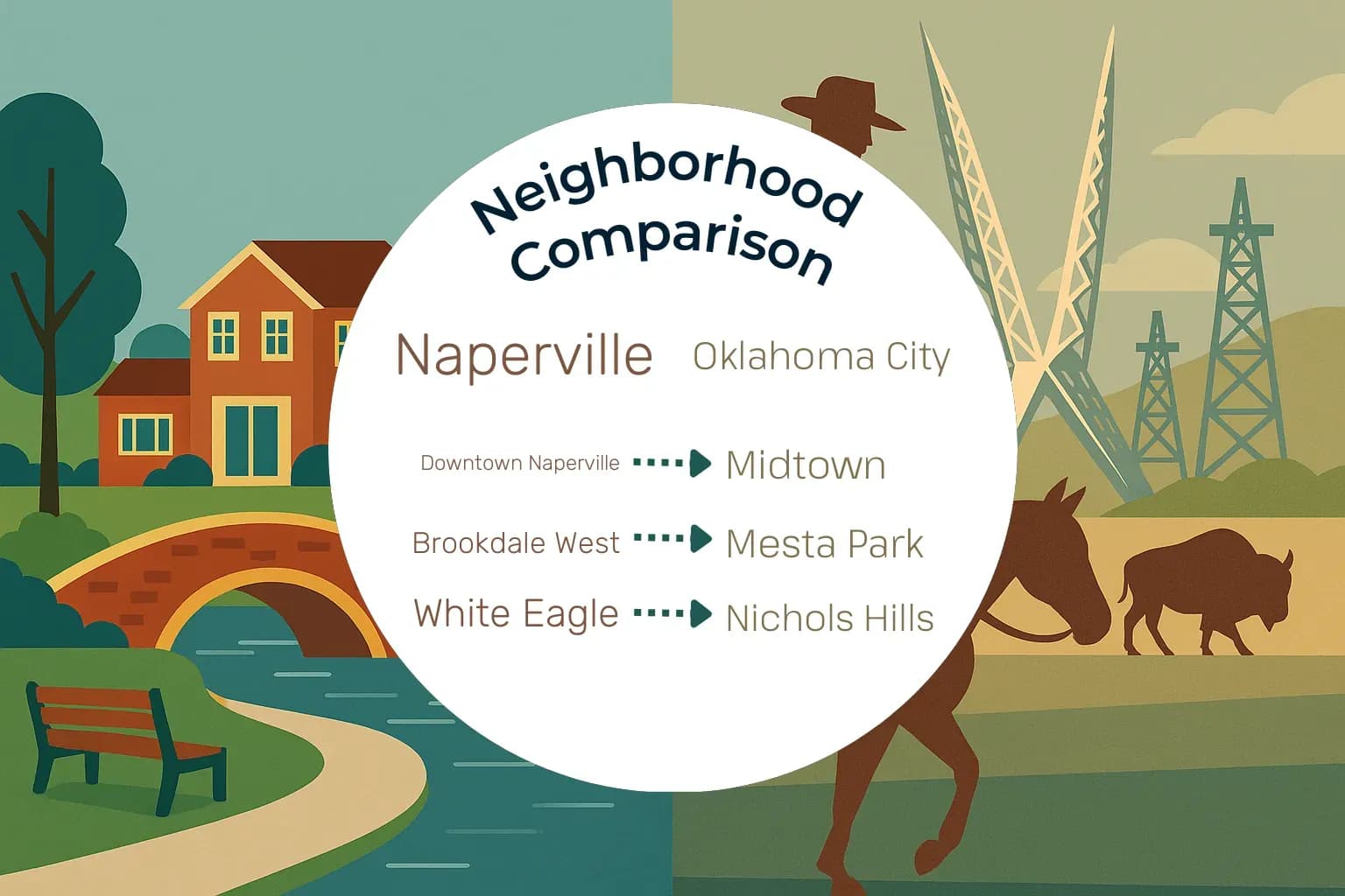 Naperville vs Oklahoma City Neighborhood Comparison
