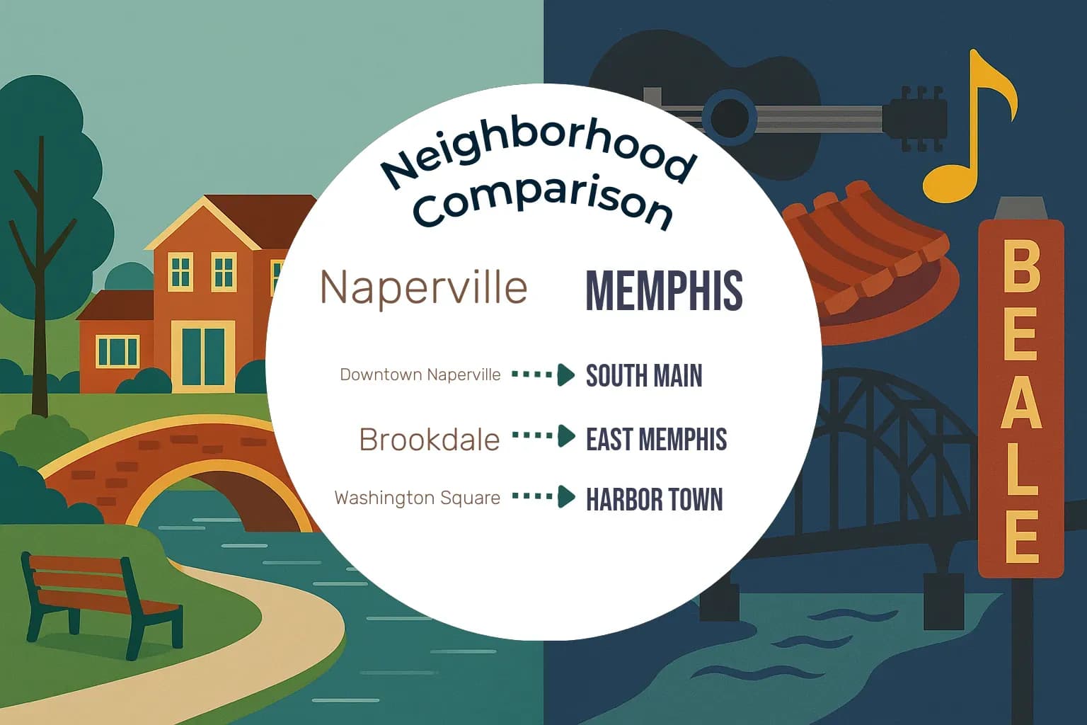 Naperville vs Memphis Neighborhood Comparison