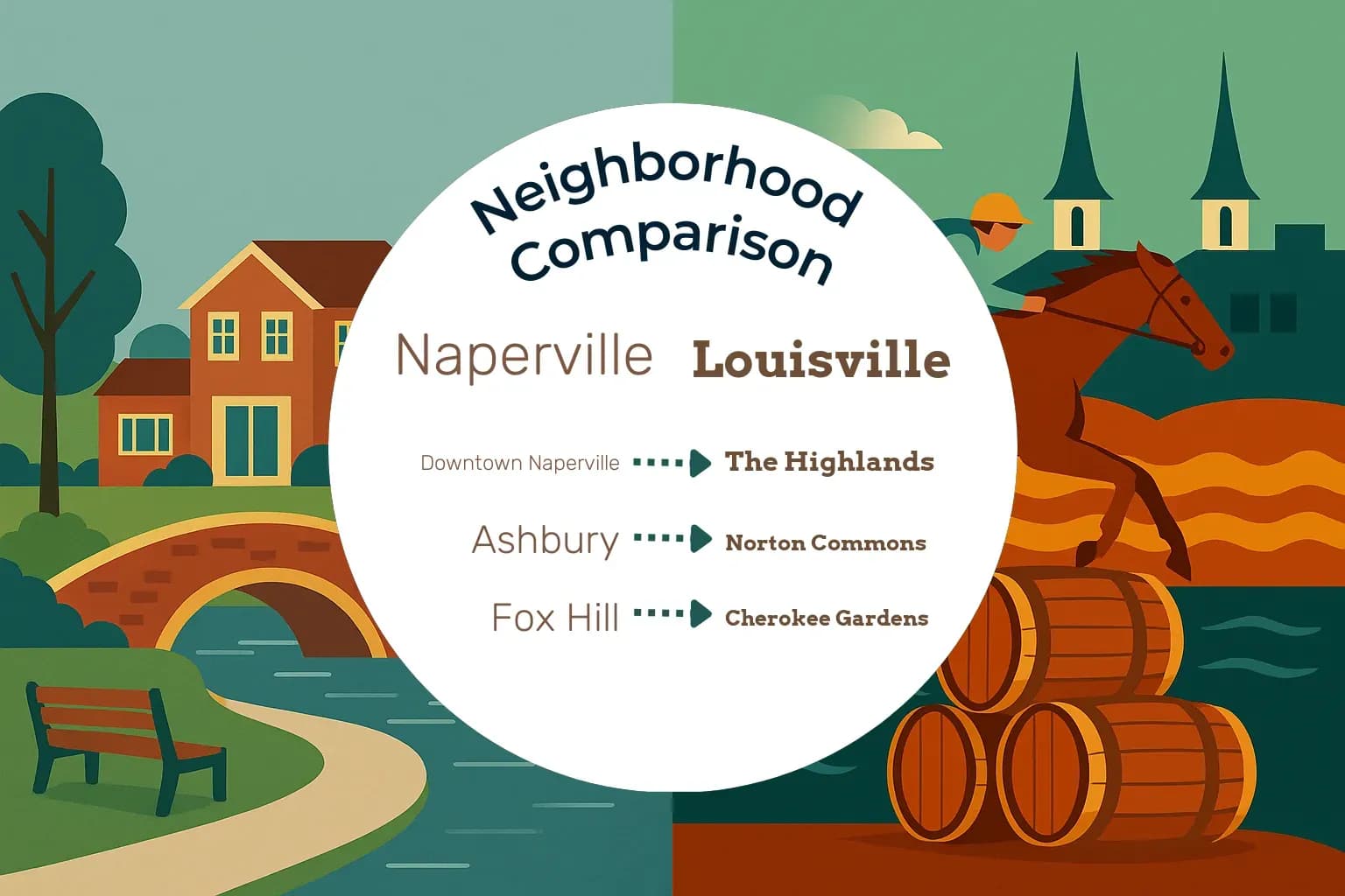 Naperville vs Louisville Neighborhood Comparison