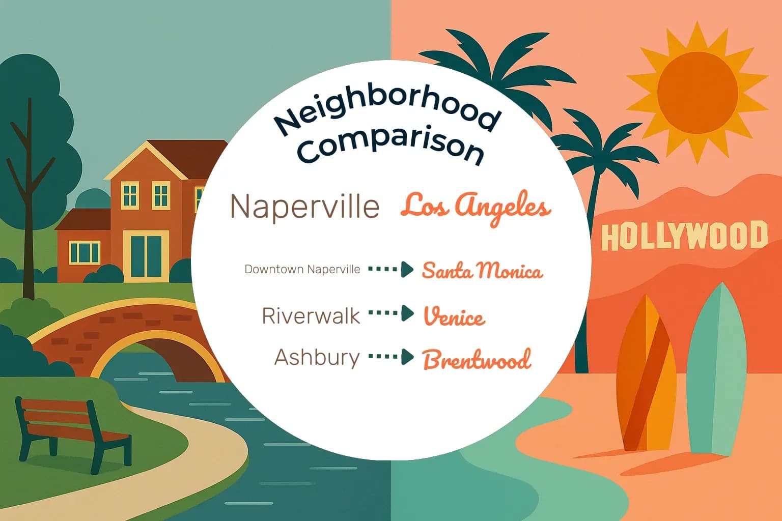 Naperville vs Los Angeles Neighborhood Comparison