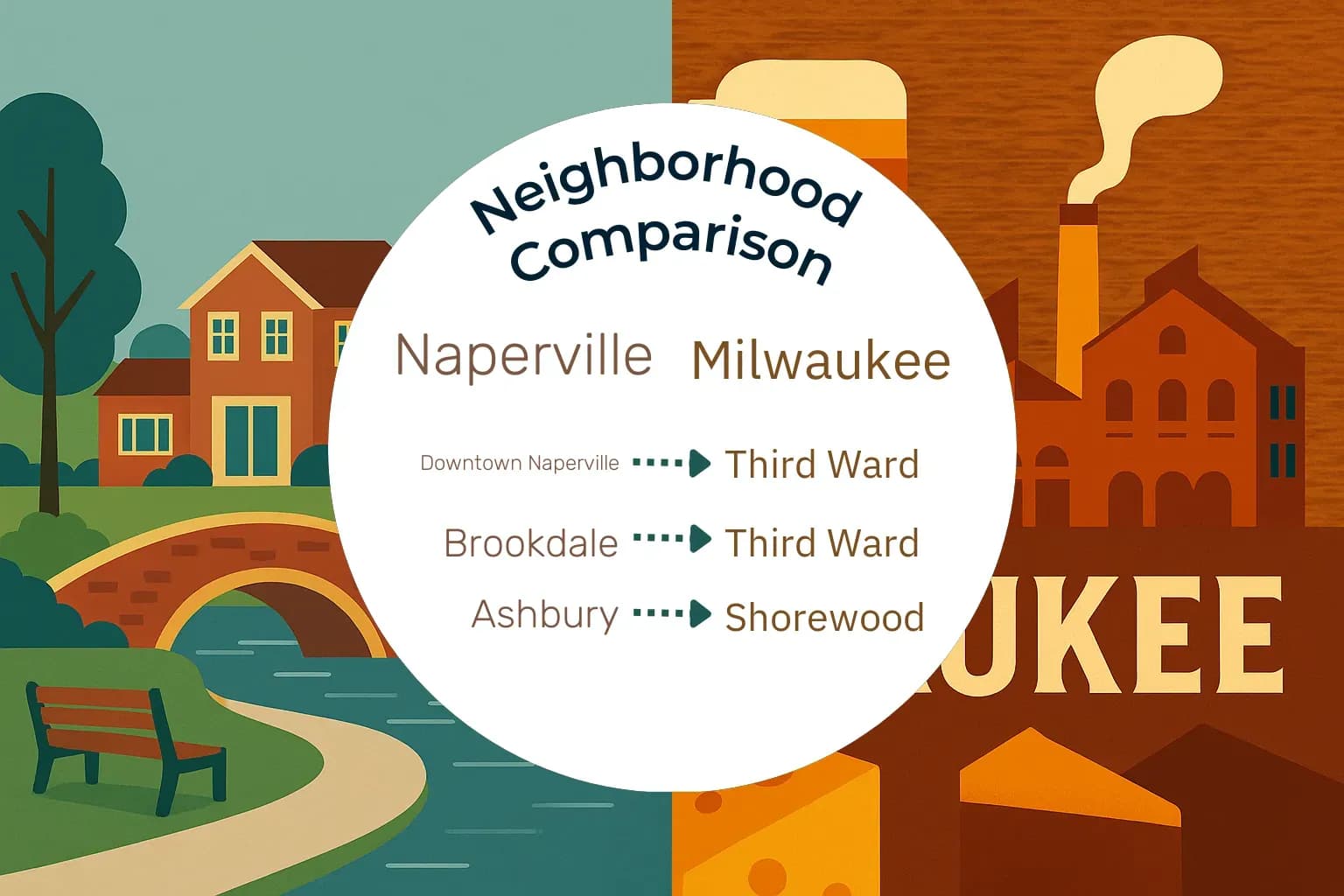 Naperville vs Milwaukee Neighborhood Comparison