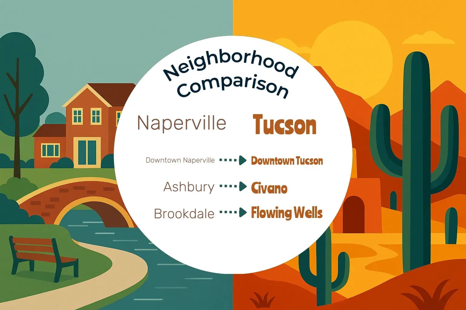 Naperville vs Tucson Neighborhood Comparison
