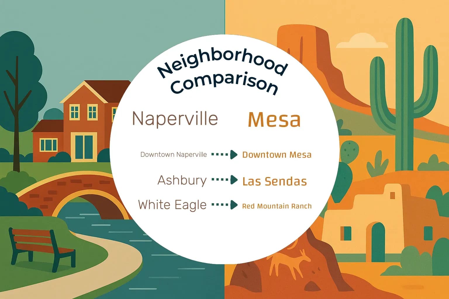 Naperville vs Mesa Neighborhood Comparison