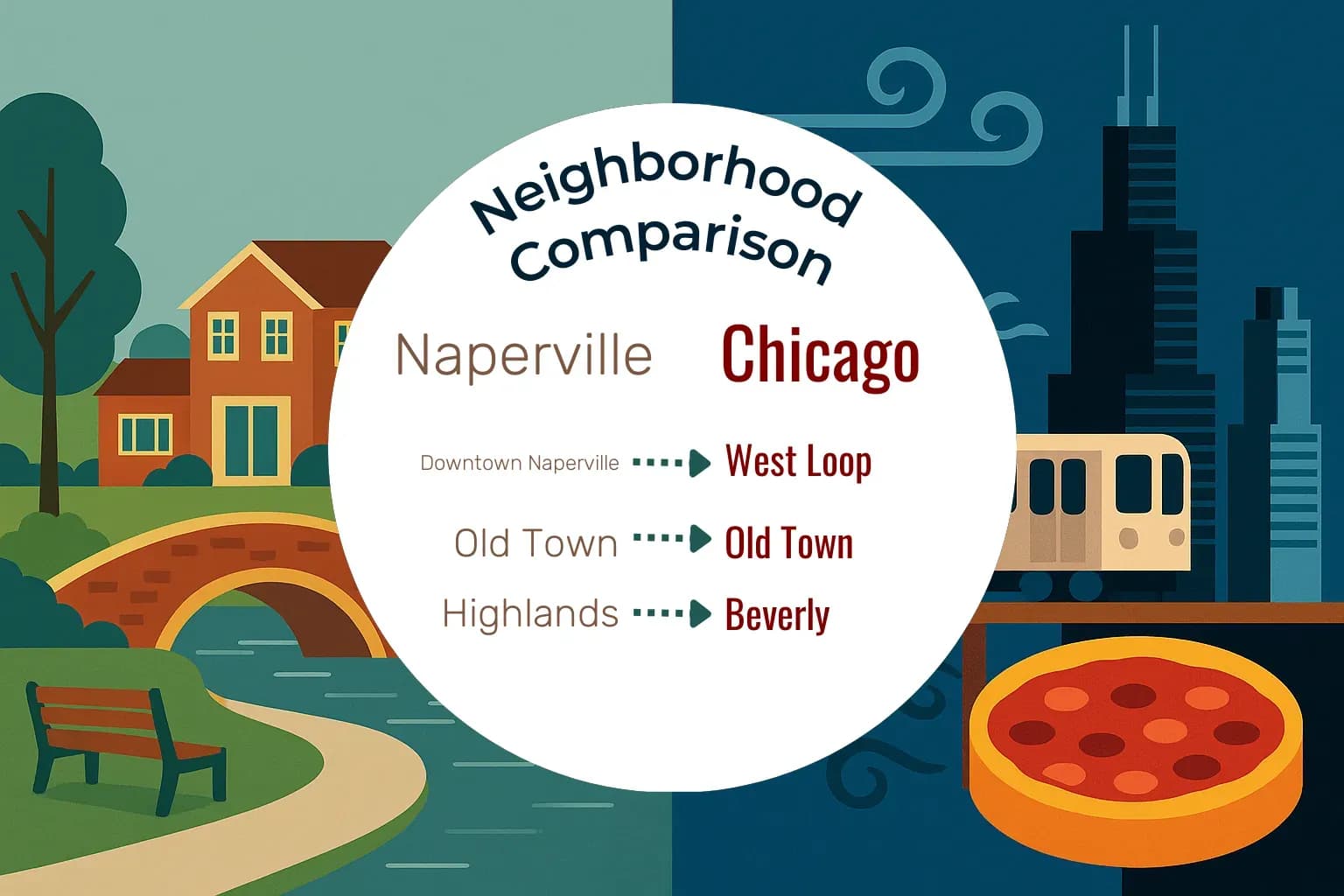 Naperville vs Chicago Neighborhood Comparison