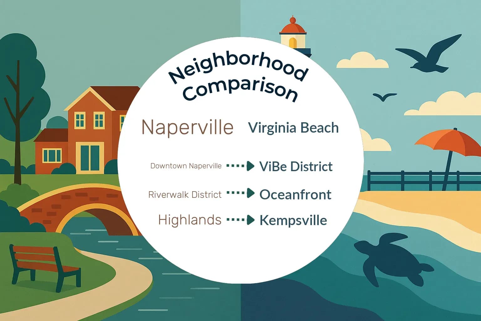 Naperville vs Virginia Beach Neighborhood Comparison