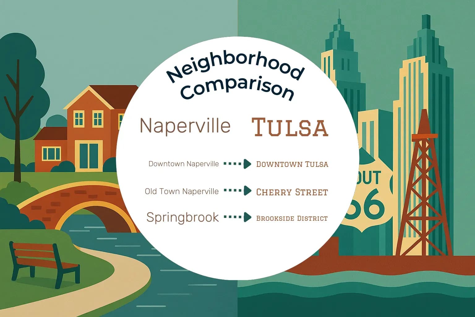 Naperville vs Tulsa Neighborhood Comparison