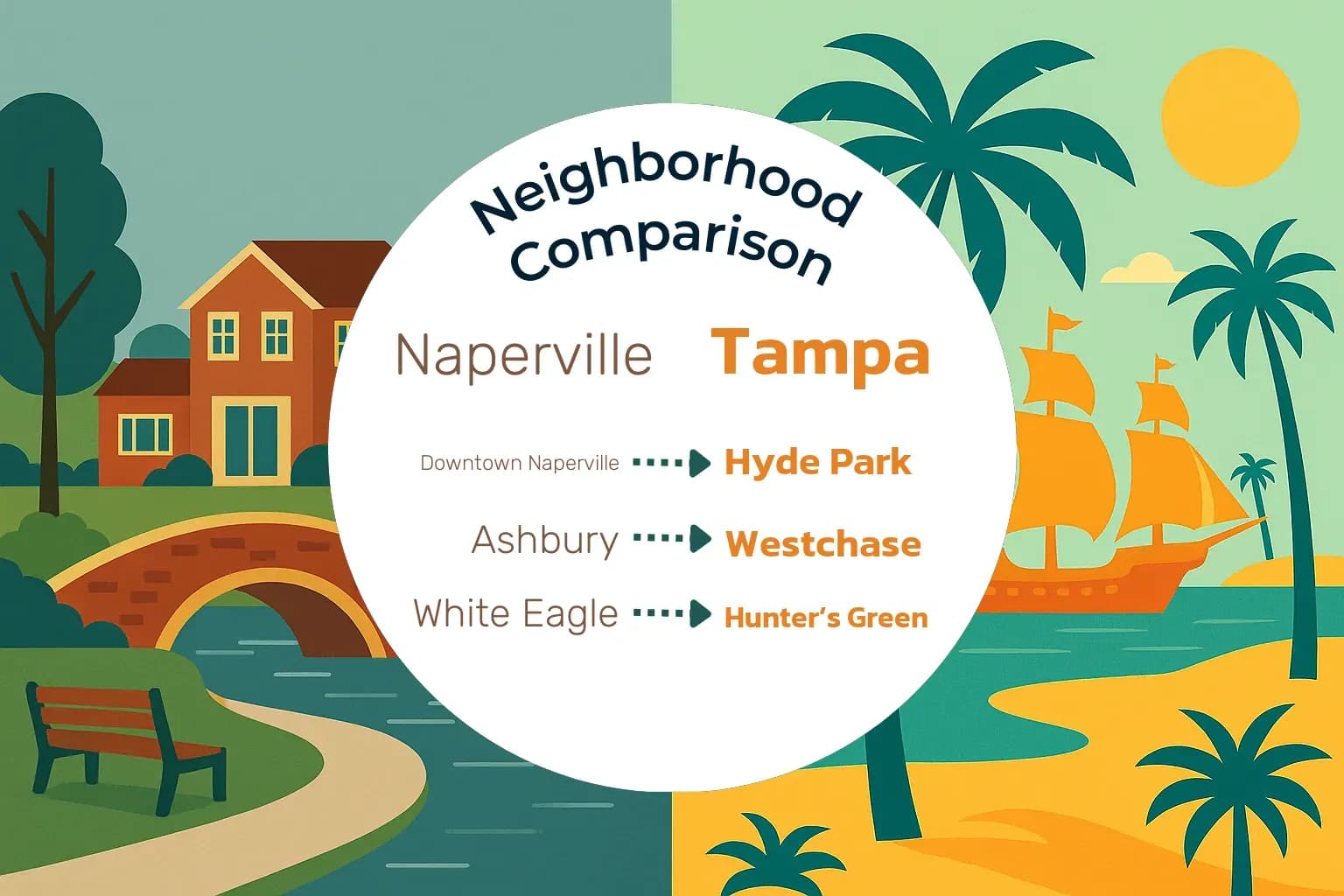 Naperville vs Tampa Neighborhood Comparison